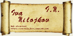 Iva Milojkov vizit kartica